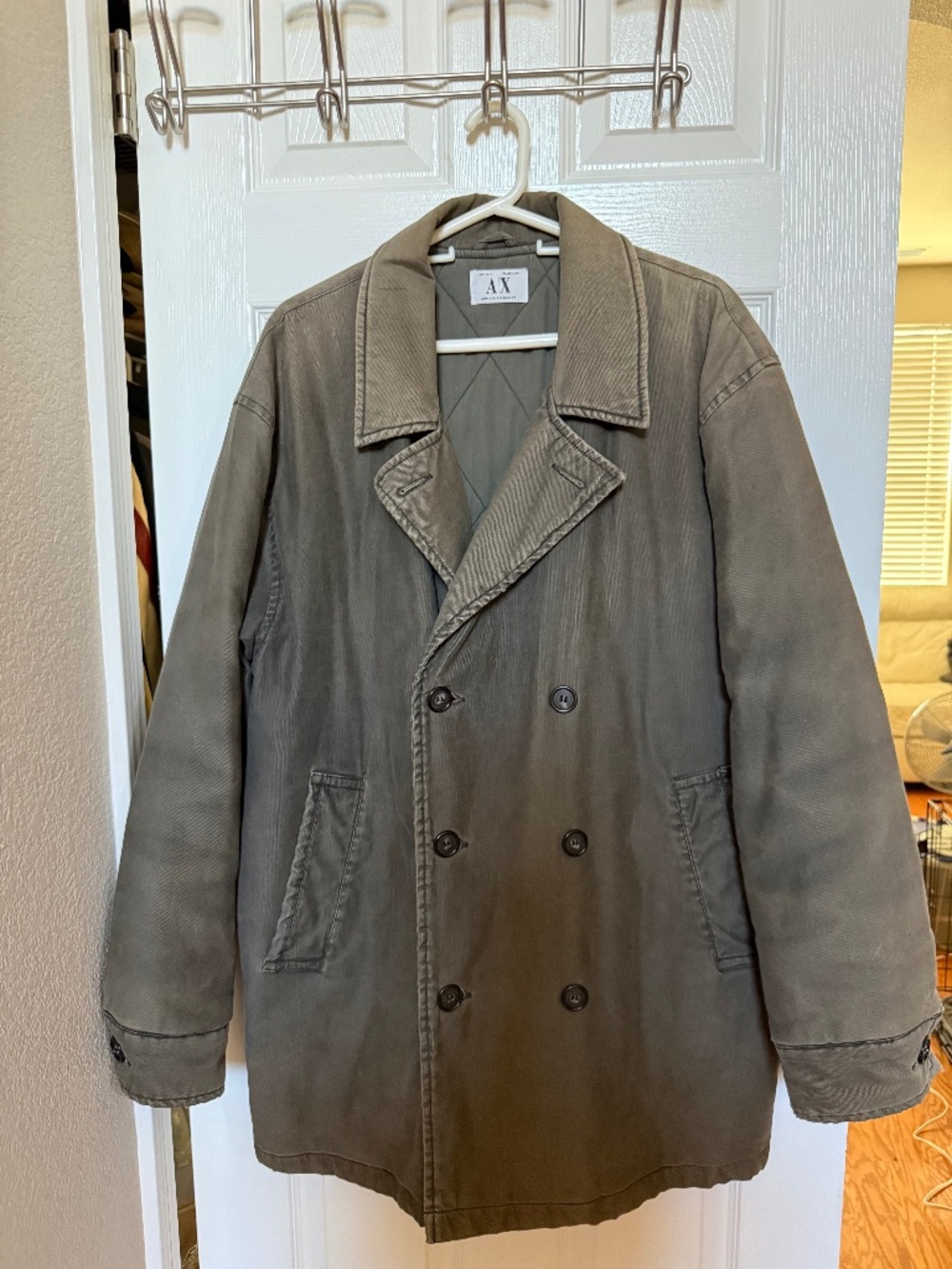 Armani Exchange Double-breasted Pea Coat